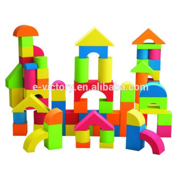 Colourful Building EVA Foam Block with printing for kids Foam Toys